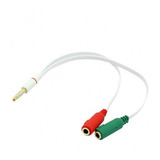 Cabo Adaptador P3 Macho X 2 P2 Femea Para Fone E Microfone