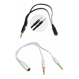 Cabo Adaptador P3(p2 Combo)p/ Fone E Microfone Headset 20cm 