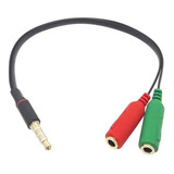 Cabo Adaptador Para Headset P3 P2 Microfone E Audio Stereo