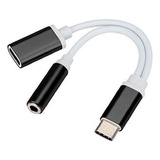 Cabo Adaptador Tipo C 2 Em 1 Entrada 3.5mm Áudio Promoção