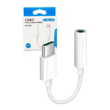 Cabo Adaptador Tipo C Usb-c Para Fone Ouvido P2 Femea 3.5mm