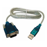 Cabo Adaptador Usb 2.0 Serial Conversor Rs232 Db9 9 Pinos 
