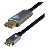 Cabo Adaptador Usb-c Para Displayport 4k 1.8 Metros Converso