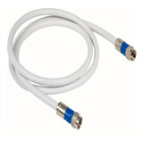 Cabo Antena Rg06 Br Coaxial Montado 1 Metros + Emenda F