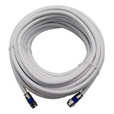 Cabo Antena Rg06 Br Coaxial Montado 5 Metros + Emenda F