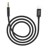 Cabo Áudio 3.5mm Aux P2 Para iPhone Lighting Hoco 1m