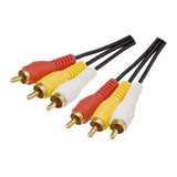 Cabo Audio/video Macho Av Rca 1.8m Video Tv Lcd Led Dvd Mxt 