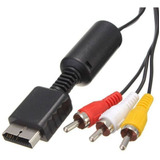 Cabo Av 1,8 Audio E Video Rca P/ Playstation Ps1, Ps2 E Ps3 