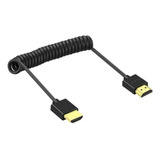 Cabo Câmera Monitor Espiral Hdmi X Hdmi 4k Sony A7siii A7iv