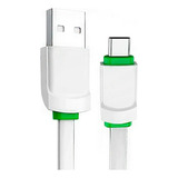 Cabo Carregador Turbo Usb - Tipo C Para Samsung Xiaomi LG Cor Branco