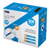 Cabo Cftv Full Hd 305m 04 Pares Azul - Pro Eletronic