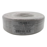 Cabo Coaxial 4mm Bipolar C/ Alimentação Branco 100m