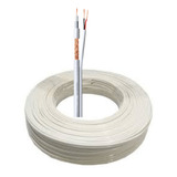 Cabo Coaxial Bipolar Flexível 80% Malha 100 Metros