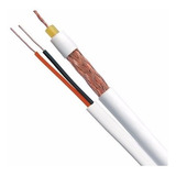 Cabo Coaxial Cftv Bipolar Flexivel 80% Malha 100 Metros P1c
