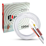 Cabo Coaxial Cftv Flexível 4mm Bipolar 2 Vias 80% Malha 100m