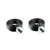 Cabo Coaxial Cftv Flexível 4mm Preto 90% Malha 100mts D5p