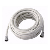 Cabo Coaxial Crimpado Branco C/ 10