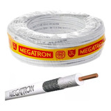 Cabo Coaxial Malha 95% Rg6 100 Mts Parabolica Digital Branco