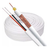 Cabo Coaxial Para Camera Cftv 4mm 20 Metros Dupla Blindagem