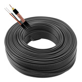 Cabo Coaxial Preto Cftv 4 Mm