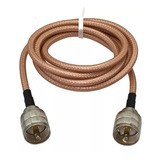 Cabo Coaxial Rg400 1,5m Conector Uhf Macho / Uhf Macho