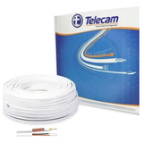 Cabo Coaxial Telecam Flexível Bipolar 85% Malha 100 Metros