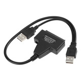 Cabo Conversor Adaptador Dual Usb 2.0 Para Sata 2.5