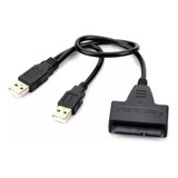 Cabo Conversor Adaptador Usb 2.0 Sata Dual Usb Hdd
