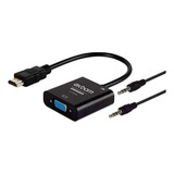Cabo Conversor Hdmi Para Vga Com Audio P2 Monitor Projetor
