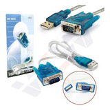 Cabo Conversor Porta Serial Rs232 Usb Azul Vga Machoxusb