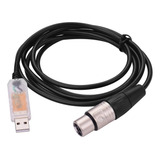 Cabo Conversor Rs485 Dmx512 Usb Para Interface Fêmea Xlr De