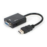 Cabo Conversor Vga X Hdmi Para