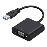 Cabo Conversor Vga X Usb 3.0 Pc Monitor Tv Projetor Via Usb