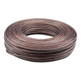 Cabo Cristal Coaxial 4mm Bipolar C/ Alimentação 100m P/ Cftv
