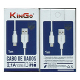 Cabo Dados Carga Kingo Compatível iPhone Usb 1m 2100mah