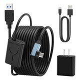Cabo De 5m Para Oculus Quest 2 Link - Carregamento Por Trem