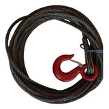 Cabo De Aço 3/8 10mm, 15mts P/ Plataf Gancho 2ton + 1 Arrast