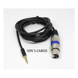 Cabo De Áudio Gravação Live Microfone Celular Xlr P3 15 M