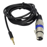 Cabo De Áudio Gravação Live Microfone Celular Xlr P3 5 M