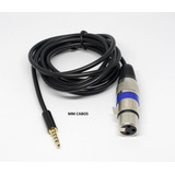 Cabo De Áudio Gravação Live Microfone Celular Xlr P3 7m