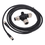 Cabo De Backbone De 3 Metros Para Nmea 2000 Com Conector Em