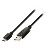 Cabo De Dados Usb X Mini Usb 5 Pinos 1,80 Metros Usb 2.0 Cor Preto