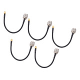 Cabo De Extensão Com Blindagem Dupla, 5 Peças Rf Coaxial Nj
