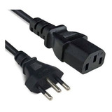 Cabo De Força Padrão Atx Reforçado Para Pc / 3 Pinos - 1.5m