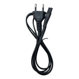 Cabo De Força Para Máquina De Barbear Cortar Cabelo 2 Pinos Cor Preto 110v/220v