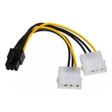 Cabo De Força Placa De Video 6 Pinos Adaptador Fonte Ide