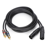 Cabo De Microfone Jorindo: Cabo Duplo Xlr Macho Para Duplo R