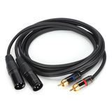 Cabo De Microfone Jorindo: Cabo Duplo Xlr Macho Para Duplo R