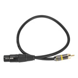 Cabo De Microfone Jorindo Xlr Feminino Para Cabo Rca Macho