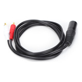 Cabo De Microfone Jorindo Xlr Macho Para Divisor Duplo Rca Y